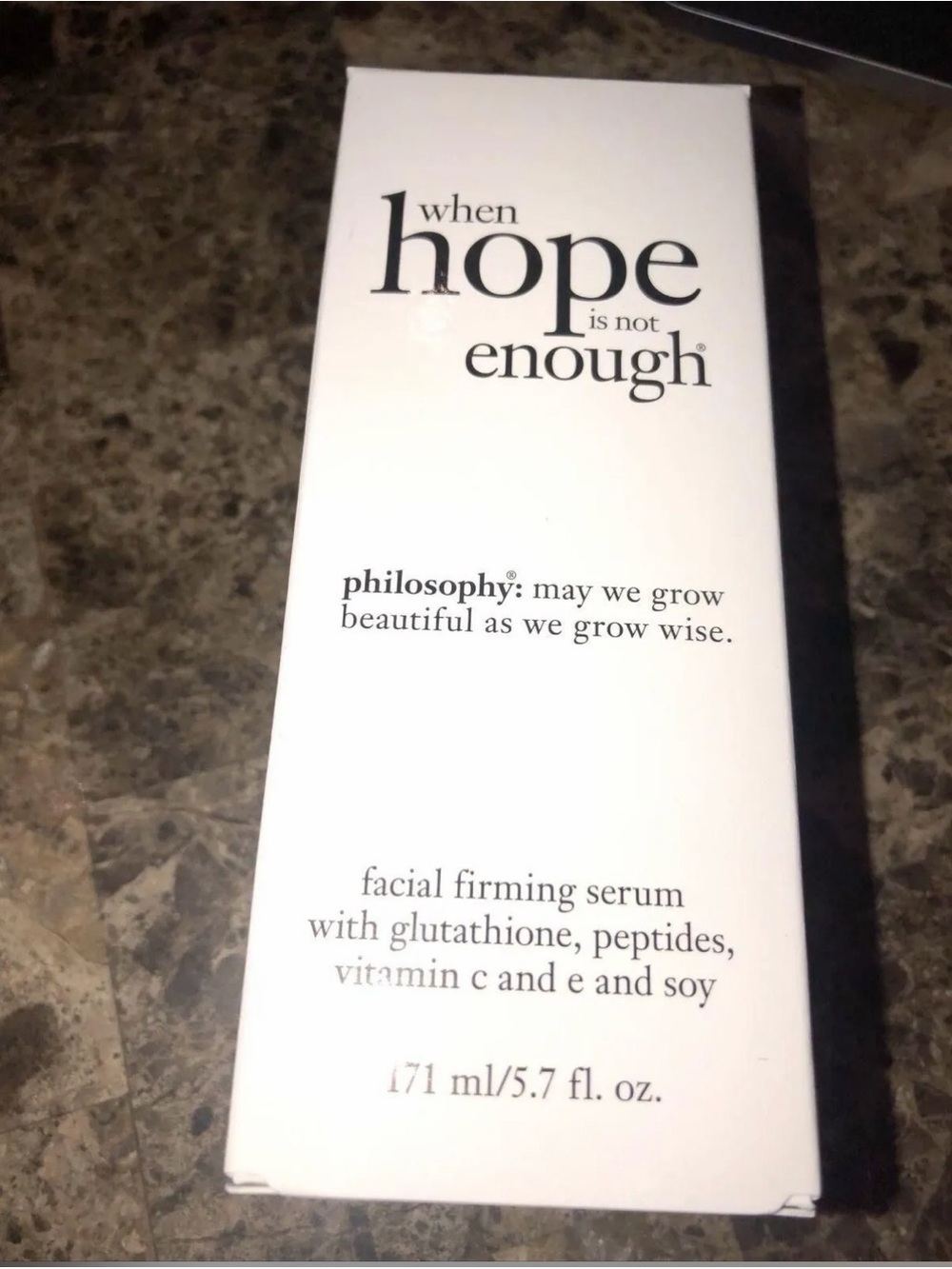 Philosophy Hope is not enough facial firming serum